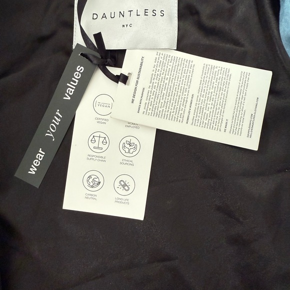 Dauntless Blue Vegan Leather Jacket - Picture 5 of 12